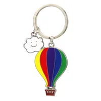 Color Balloon Keychain Pendant Turkey Hot Air Balloon Keychains Tourist Souvenir Keyring Key Chain