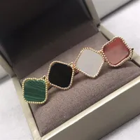Womens Earrings Fashion Stud Earings Clover Stainless Elegant for Woman Classic 13 Color High Quality box need to extra cost257S