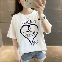 22ss Designer Tide T Shirts Chest Letter Laminated Print Short Sleeve High Street Loose Oversize Casual T-shirt 100% Pure Cotton Tops for Men and Women S-XXL A2