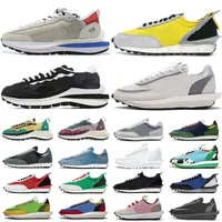 With Shoes Box Running Shoes Trainers Sneakers Shoes Triple White Nylon Pure Platinum Grey Red Daybreak Ldv Waffle Mens Womens