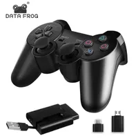 Game Controllers Joysticks DATA FROG 2.4 G Wireless Gamepad for PS3 PS2 Game Joystick Gamepad for PC Joypad Game Controller for Android Smart Phone TV Box T220916