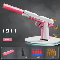 Shell Eielection che lancia pistola pistola all'ingrosso giocattolo m1911 eva soft proiettile pistole pistole per ragazzi simulazione di gioco all'aperto modello 1097