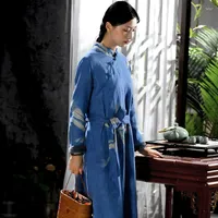 エスニック服Qipao伝統的な中国のオリエンタルドレス女性チョンサムセクシーモダンQi Pao太い女性冬アジア11674