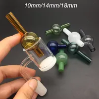 Smoking Accessories 10mm 14mm 18mm female Male 100% Quartz Banger Nail with glass carb cap for Glass Dab Rigs Bong