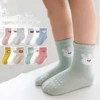 Spring Anti Slip Baby Socks Letter Print Toddler Kids Floor Sock With Rubber Soles Summer Boy Girl Socks 20220926 E3
