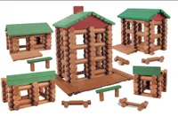 Kit di costruzione modello set 327 pezzi tronchi in legno solido vintage set regalo di pasquo e ragazza creativo