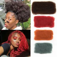 Hair Bulks Brazilian Orange Afro Kinky Curly Human For Braiding 1 Bundle 50g pc Natural Color Braids No Weft 220924