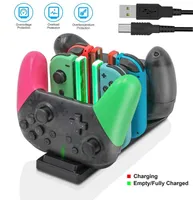 Game Controllers Joysticks 6 IN 1 NS Switch Pro Controller Charging Dock Station 5V 2A LED Joypad Charger Stand For Nintendo Switch Game Accessories T220916