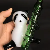 Newest glass smoking pipes Creative Panda style glass pipes glass pipe height 11 cm 260m