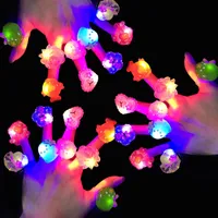 LED Light Up Rings Glow Party Favors Flashing Kids Prizes Box Toys Birthday Classroom Rewards Easter Theme Treasure Supplies DH387