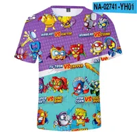 Men's T Shirts Fashion Cute Kid's Summer T-shirts Cartoon Super Zings Tee Men Women Shirt Toddler Teenage Short-Sleeved Anime Kpop Tops