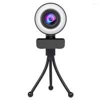 Camcorders Webcam HD 2K/4K 1080P Video Camera USB Online Class Meeting Live Computer With Fill Light