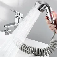 Bathroom Shower Heads Kitchen Faucet Diverter Valve with shower head Adapter Splitter Set for Water Diversion Home 220922