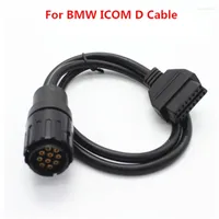 For BM W ICOM D Cable ICOM-D Motorcycles Motobikes 10 Pin Adaptor 10Pin To 16Pin OBD2 OBDII Diagnostic I-COM A2 Tool