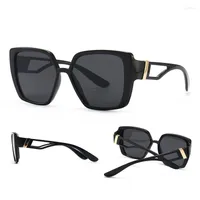 Солнцезащитные очки модные бренды дизайнер кошачий глаз Hollow Out Temple Design Ins Modern Charm Funky Screen Sun Glasses для мужчин