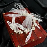 Headpieces Bead Pearl Bow Hairband Decoration Bridal Wedding Dress Accessories Headwear