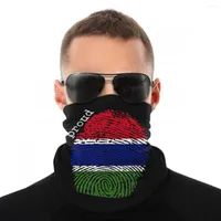 Шарфы гамбия флаг шарф шарф для лица маска для мужчин женщины мода теплее бандана многофункциональная повязка на голову на открытом воздухе походы