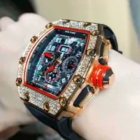 Watch Designer Luxury Mens Mechanics Richa Milles Wristwatchカップル多機能6ピン自動r非機械的ハイエンドハンサム男性TGTG