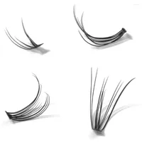 False Eyelashes Bundles box Natural Fan High Quality Silk Eye Lashes C Curl Dovetail Eyelash Extension Makeup