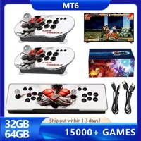 Game Controllers Joysticks Dual Joystick Video Console Display 2 in 1 Controller on TV Box MT6 4 Player Family Stick With PS1 GB CPS SFC FC T220916