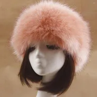 Beanies 14 색의 색 모피 머리띠 여자 겨울 모자 따뜻한 폭격기 솜털 러시아 모자 귀마개 소녀 야외 스키 눈 귀 따뜻함