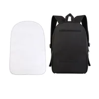 Sublimering av ￤mnen ryggs￤ck termiska ￶verf￶ringsv￤skor Vit tomt satchel 16 tum Anpassad DIY l￶stagbar skolv￤ska A02