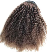 Stirnband Tinashe Beauty 4 braune Küste Langstraße Schwanz Kinky Curly Hair Natürliche Stücke Indianer für 220924