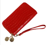 new Wallets Women for Double Zipper Ladies Wallet Luxury Fashion Female Long Design Handbag Phone Bag