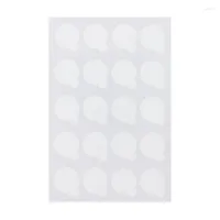 False Eyelashes 2.5 5cm Disposable Eyelash Glue Holder Pallet Paper Extension Pads Stand On Jade Stone Makeup Tool