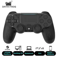 Game Controllers Joysticks DATA FROG Wireless Controller Bluetooth-compatible for PS4Slim Pro Gamepad With Vibration Speaker Stereo Headset Jack Joysticks