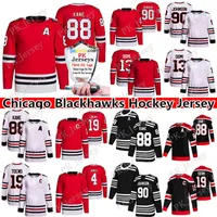 Hockey jerseys 88 Patrick Kane Hockey 13 Max Domi 4 Seth Jones 19 Jonathan Toews 00 Clark 90 Tyler Johnson Reverse Retro Jerseys Ice Hockey Jersey