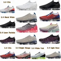 Breathable Running Shoes Trainers Sneakers Triple Black White Noble Red Blue Furry Designers Luxurys Fly Knit 3.0 Womens Mens Vapourmax Plus