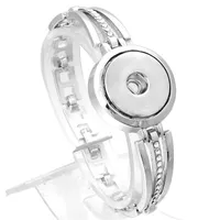 Xinnver Snap Bracelet DIY Charms Silver Bracelets Bangles With Crystal Fit 18mm Snap Buttons For Women Jewelry ZE368273Z