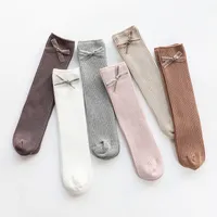 baby Socks Toddlers Girls Knee High Soft Cotton sock Bow Children Kids Socks Clothing 20220926 E3