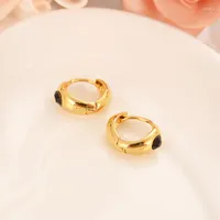 Hoop Earrings Bangrui Romantic Luxury Fashion Design Gold Color Round Cubic Zirconia Wedding Crystal For Women Girls Kids Gifts