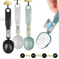 Measuring Tools 500g01g Digital Measuring Spoon with LCD Display Electronic Coffee Spoon Weight Volume Food Flour Sugar Kitchen Weighing Scale 220922