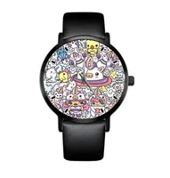 Wristwatches Men's Girl Boy Minimalist Fashion Quartz Watch Leather Belt Elegant Ultra Thin Business Clock Simple Design Fa
