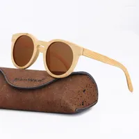Sunglasses BerWer Real Bamboo Wood Polarized Handmade Mens Sunglass Sun Glasses Men Gafas