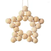 Decorative Figurines 2022 Wooden Beads Ornaments Kids Room Decoration Wall Hanging Baby Tents