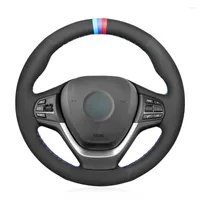 Steering Wheel Covers DIY Car Accessories Black Suede Cover For F25 X3 2011 2012 2013-2022 F26 X4 2014 2022