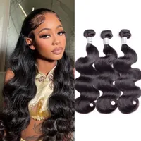 11a Vierge Human Hairles Wave Wave Br￩silien Remy Hair Extensions tissent la t￪te compl￨te pour les femmes noires un donneur Greatremy 12-40inch
