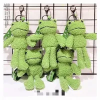 Plush Keychains Cute Cartoon Animal Toy Backpack Coin Bag Frog Accessories Gift Kawaii Car 220923