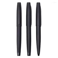 High Quality Metal 183 Ball Point Pen Frosted Black Signature Elegante Stationery Office School Supplies Ink Pens