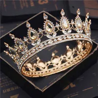 Wedding Hair Accessories Bride Royal Purple Crystal Queen King Tiaras and Crowns Bridal Pageant Diadem Head Ornament Jewelry 0213250b