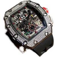 SUPERCLONE watches wristwatch Luxury richa milles designer men's automatic mechanical watch diamond inlaid calendar multi-functional fashion