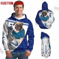 Men's Hoodies PLstar Cosmos 3Dprint Est Pet Dog Custom Name For Sport Lover Harajuku Funny Casual Streetwear Unique Unisex 1