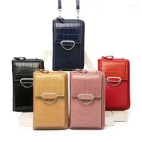 Evening Bags Version Vertical Ladies Mobile Phone Bag Korean 2022 Single Shoulder Messenger Multifunctional Large Capacity Wallet