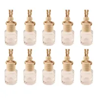 Stock Car Hanging Glass Bottle Essential Oils Diffusers Empty Perfume Aromatherapy Refillable Diffuser Air Fresher Fragrance Pendant Ornament FY5288 C0927