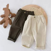 2022 Autumn Baby Trousers Solid Boys Pants Fashion Kids Trousers Brief Jeans Clothing 20220927 E3