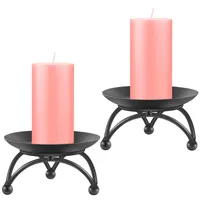 Candle Holders Pillar Holder Iron Stand Plate Candlesticks For Candles Black Tray Party Wedding Table Home Decoration Set O Yummyshop Ammir